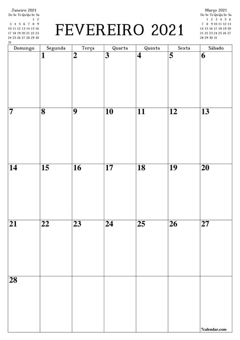 Slot de tempo de calendário imprimível